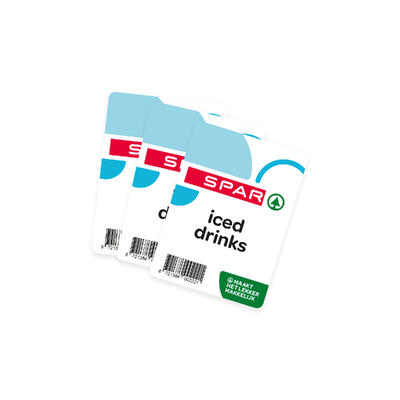 Bekerlabel barcode SPAR iced drinks image